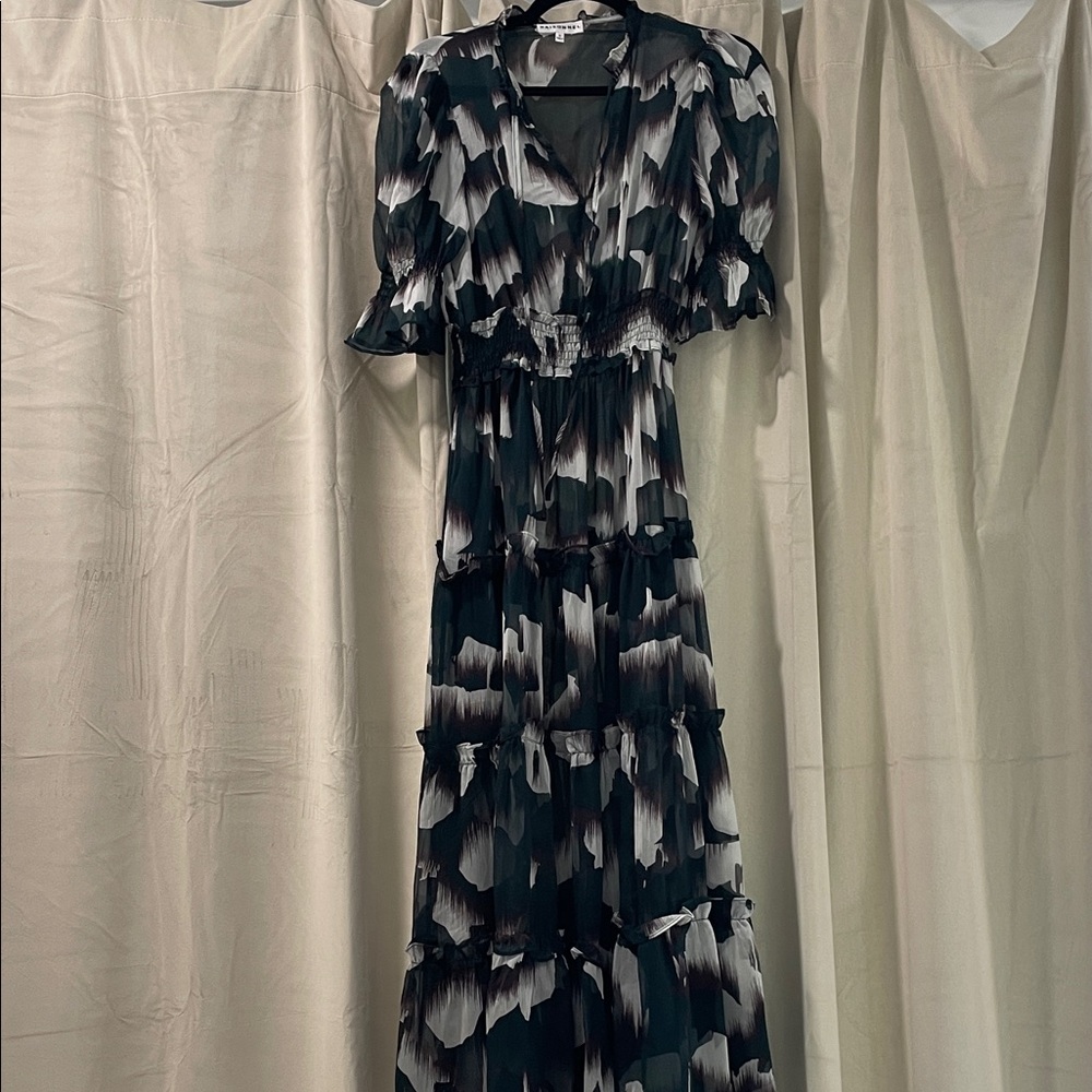 Sheer long dress with matching shorter slip size small from Raisonnel